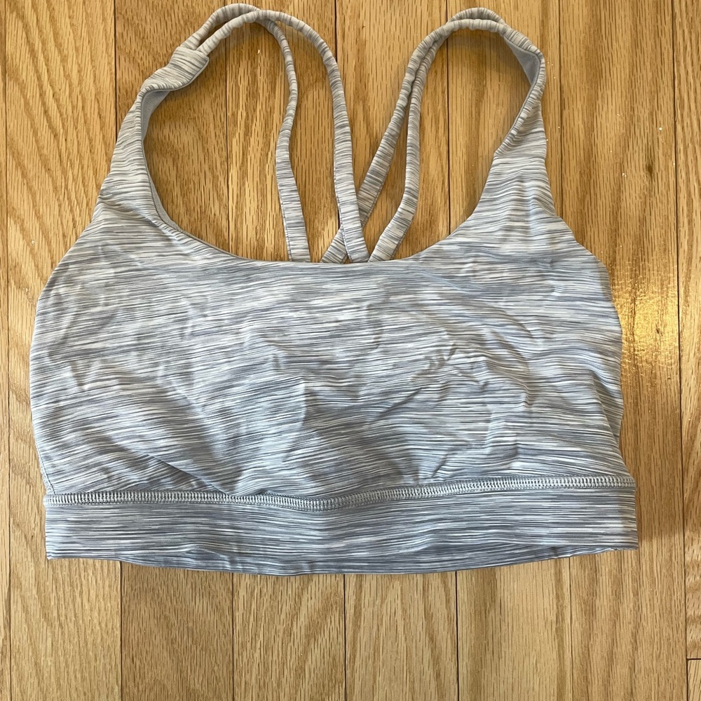 lululemon athletica energy Heathered Gray Sports Bra